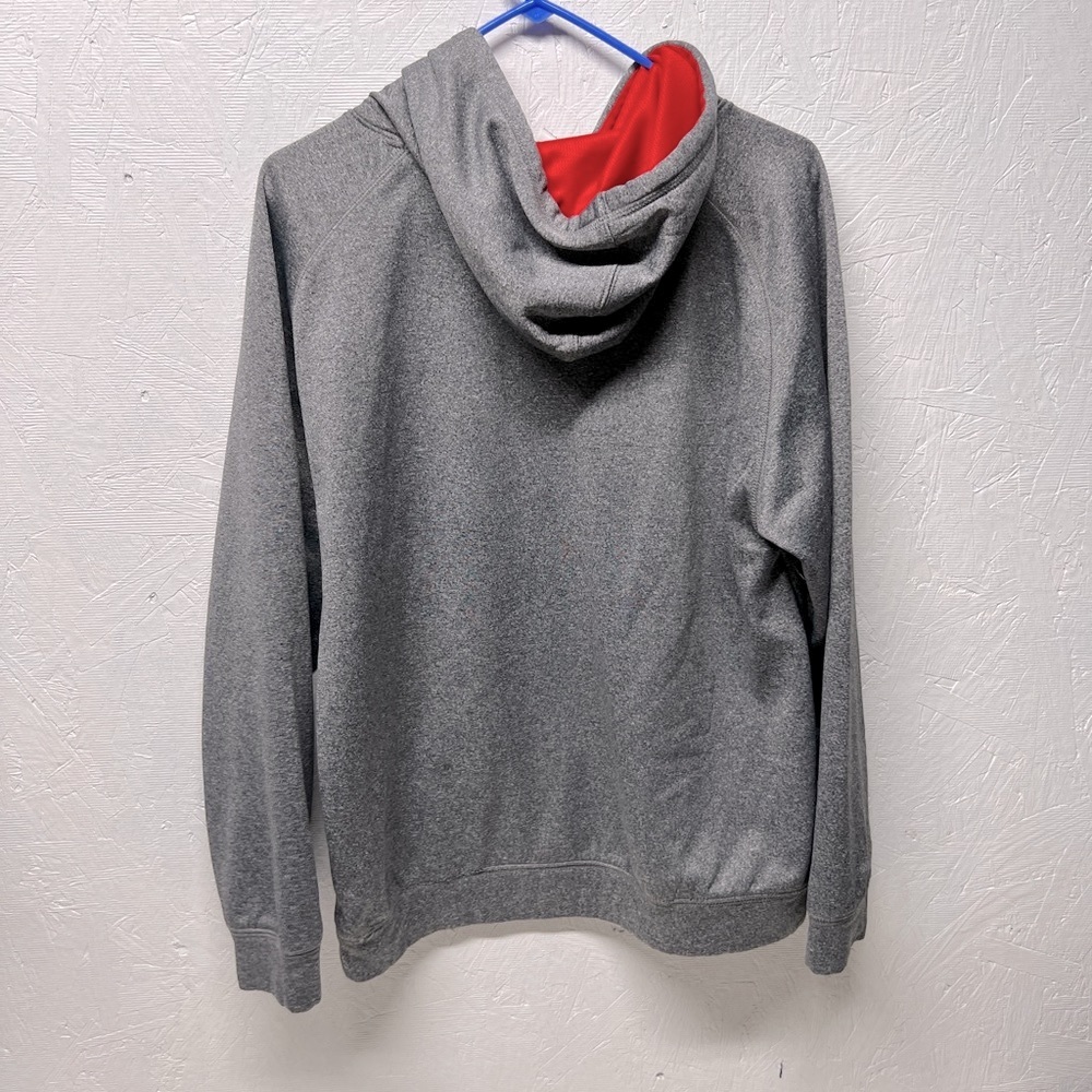 Huskers Nebraska gray red sweater hoodie sz medium unisex - Picture 2 of 8